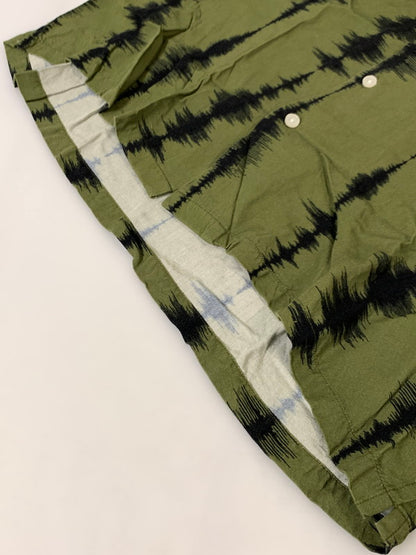 【中古品】【メンズ】 HUF ハフ SEISMOGRAM S/S RESORT SHIRT BU00176 ショートスリーブシャツ 半袖シャツ トップス 142-241016-yn-30-min サイズ：S カラー：オリーブグリーン 万代Net店