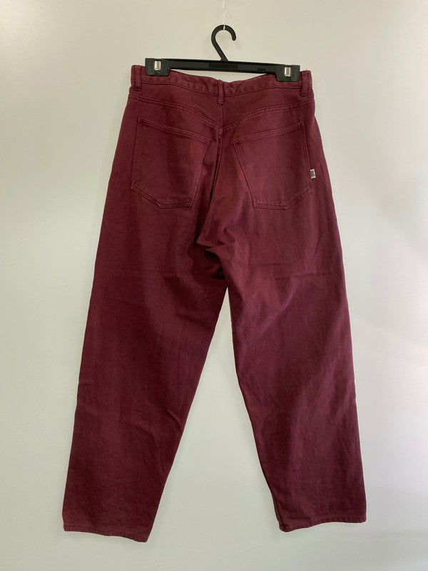 【中古品】【メンズ】 HUF ハフ PT00242 CROMER SIGNATURE PANT クローマー シグネチャー パンツ デニムパンツ 153-241028-cn-8-min サイズ：30 カラー：ワインレッド 万代Net店