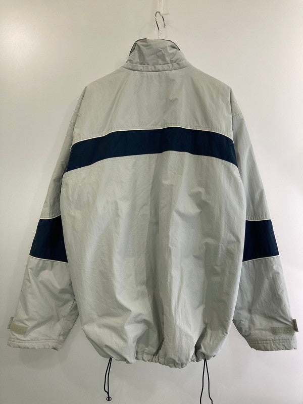 【現状渡し品】【メンズ】 FILA フィラ 90S LS NYLON JACKET ナイロンジャケット 146-241026-ks-15-min サイズ：L カラー：ライトグレー系 万代Net店