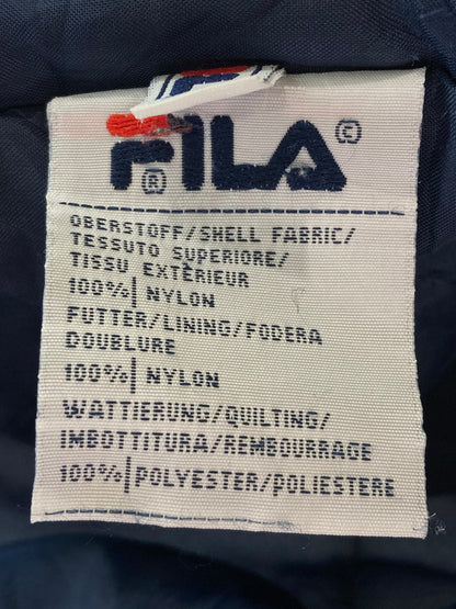 【現状渡し品】【メンズ】 FILA フィラ 90S LS NYLON JACKET ナイロンジャケット 146-241026-ks-15-min サイズ：L カラー：ライトグレー系 万代Net店