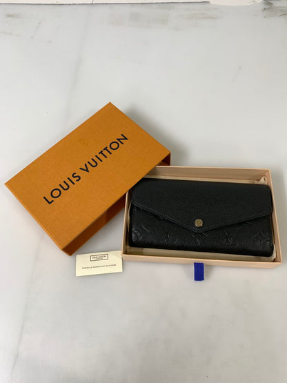 【中古品】【メンズ/レディース】 LOUIS VUITTON ルイ・ヴィトン モノグラム アンプラント ポルトフォイユサラ M61182 長財布 179-241016-yn-16-min カラー：ブラック 万代Net店