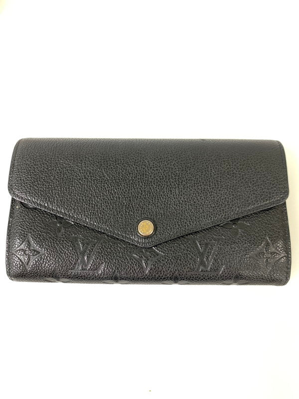 【中古品】【メンズ/レディース】 LOUIS VUITTON ルイ・ヴィトン モノグラム アンプラント ポルトフォイユサラ M61182 長財布 179-241016-yn-16-min カラー：ブラック 万代Net店