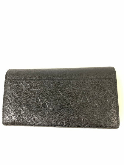 【中古品】【メンズ/レディース】 LOUIS VUITTON ルイ・ヴィトン モノグラム アンプラント ポルトフォイユサラ M61182 長財布 179-241016-yn-16-min カラー：ブラック 万代Net店