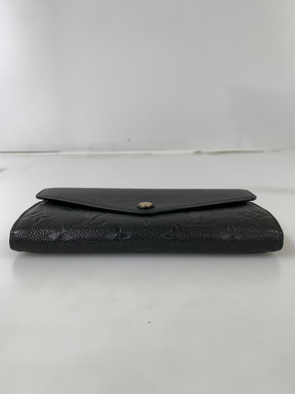 【中古品】【メンズ/レディース】 LOUIS VUITTON ルイ・ヴィトン モノグラム アンプラント ポルトフォイユサラ M61182 長財布 179-241016-yn-16-min カラー：ブラック 万代Net店