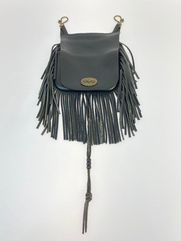 【中古品】【メンズ/レディース】 GALCIA ガルシア MEDICINE BAG(BELT LOOP用) インディアンバッグ ベルトループ用 188-241018-me-16-min カラー：ブラック 黒 万代Net店