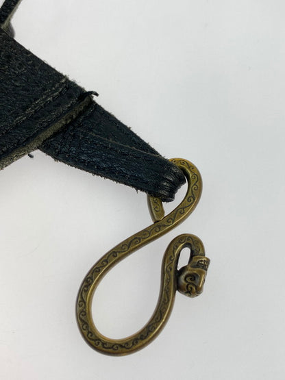 【中古品】【メンズ/レディース】 GALCIA ガルシア MEDICINE BAG(BELT LOOP用) インディアンバッグ ベルトループ用 188-241018-me-16-min カラー：ブラック 黒 万代Net店