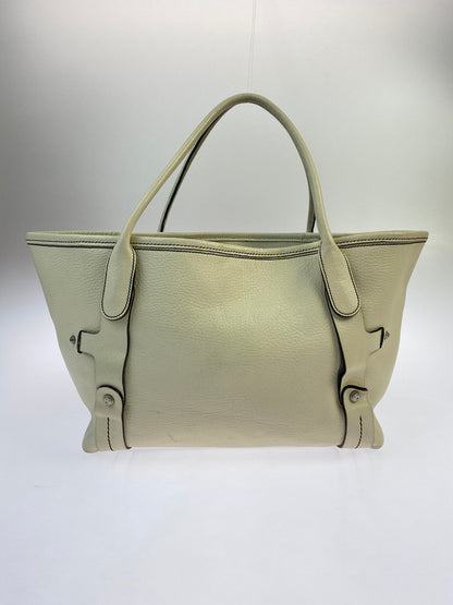 【中古品】【メンズ】 Salvatore Ferragamo サルヴァトーレフェラガモ FH-218423 レザーハンドバッグ 鞄 バッグ 180-241026-AS-7-min カラー：ホワイト 万代Net店