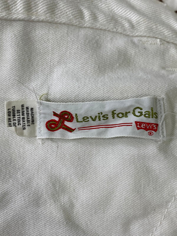 【現状渡し品】【メンズ】  LEVI'S FOR GALS リーバイス・フォー・ギャルズ 70'SBIG Eハニカム柄ベルボトムホワイトデニム 157-241016-ks-29-min サイズ：不明 カラー：ホワイト 万代Net店