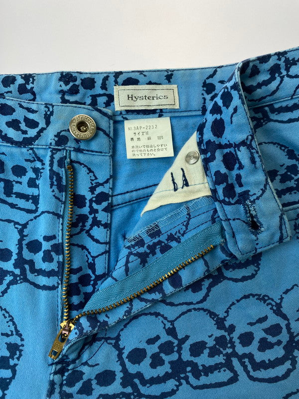 【中古品】【メンズ】 HYSTERIC GLAMOUR ヒステリックグラマー 3AP-2232 90'S SCULL DENIMM PANTS 151-241028-cn-4-min サイズ：M カラー：ライトブルー 万代Net店