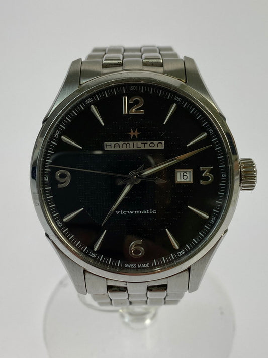 【中古品】【レディース】 HAMILTON ハミルトン JAZZ MASTER VIEWMATIC AUTO 自動巻き腕時計 H327550 ジャズマスター ビュー待ちック オート アナログ 197-241018-em-10-min カラー：シルバー 万代Net店