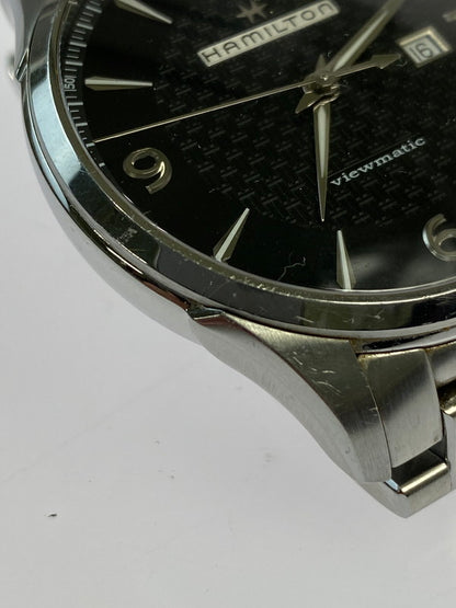 【中古品】【レディース】 HAMILTON ハミルトン JAZZ MASTER VIEWMATIC AUTO 自動巻き腕時計 H327550 ジャズマスター ビュー待ちック オート アナログ 197-241018-em-10-min カラー：シルバー 万代Net店