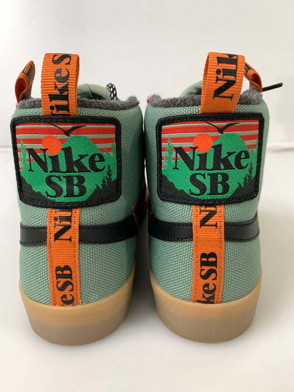 【中古品】【メンズ】 NIKE SB ナイキエスビー BLAZER MID PRM DC8903-301 ブレーザーミッド プレミアム スニーカー 靴 160-241016-yn-04-min サイズ：25.5cm US7.5 カラー：JADE SMOKE/BLACK-WHITE-SPORT SPICE 万代Net店