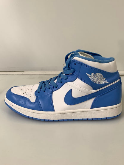 【中古品】【メンズ】 NIKE ナイキ AIR JORDAN 1 RETRO MID 554724-106 エア ジョーダン 1 レトロ ミッド スニーカー 靴 160-241016-yn-05-min サイズ：28.5cm US10.5 カラー：WHITE/UNIVERSITY BLUE-WHITE 万代Net店