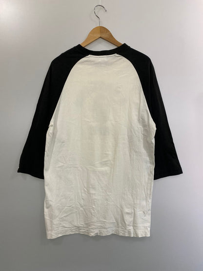 【中古品】【メンズ】 A BATHING APE アベイシングエイプ 90's 2-TONE RAGLAN COLLEGE T-SHIRT 2トーン ラグラン カレッジ Tシャツ トップス 142-241017-yn-12-min サイズ：L カラー：ホワイト/ブラック 万代Net店