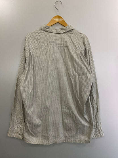 【中古品】【メンズ】  FINESSE × GOODENOUGH 90's CHECK OPEN COLLAR SHIRT フィネス グッドイナフ チェック オープンカラーシャツ 長袖シャツ トップス 142-241017-yn-14-min サイズ：L カラー：ホワイト/ブラック 万代Net店