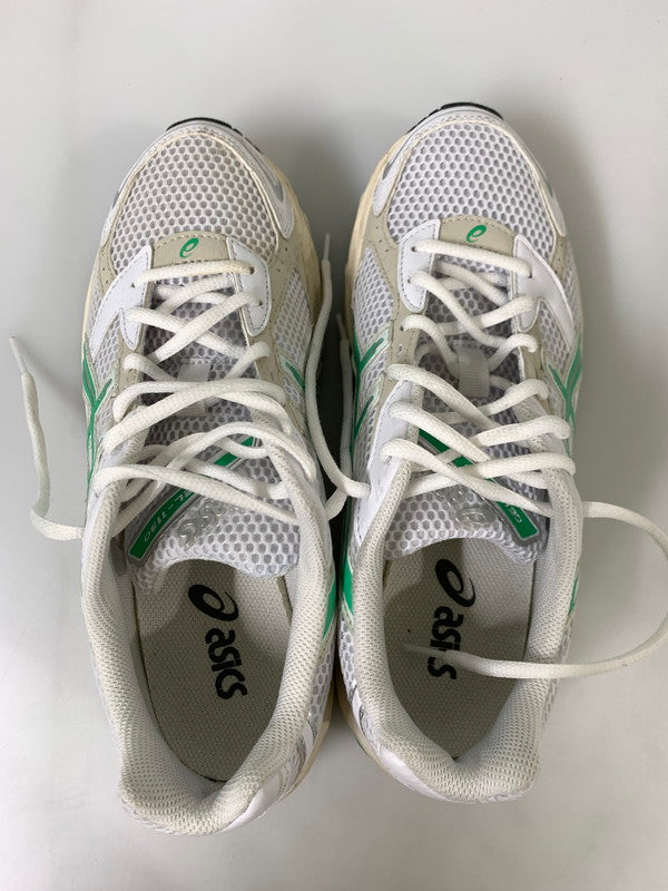 【中古品】【メンズ/レディース】 asics アシックス GEL-1130 1202A164 スニーカー 靴 163-241016-yn-03-min サイズ：26.5cm カラー：WHITE/MALACHITE GREEN 万代Net店