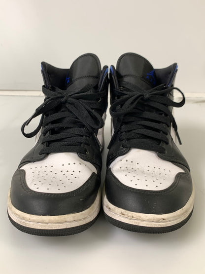 【中古品】【メンズ】 NIKE ナイキ AIR JORDAN 1 MID 554724-140 エアジョーダン 1 ミッド スニーカー 靴 160-241016-yn-07-min サイズ：26.0cm US8 カラー：WHITE/RACER BLUE-BLACK 万代Net店