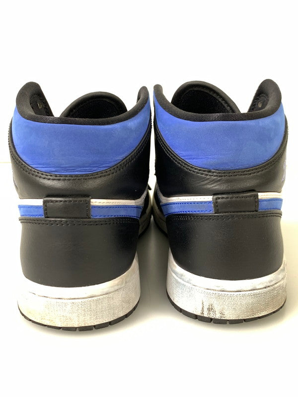 【中古品】【メンズ】 NIKE ナイキ AIR JORDAN 1 MID 554724-140 エアジョーダン 1 ミッド スニーカー 靴 160-241016-yn-07-min サイズ：26.0cm US8 カラー：WHITE/RACER BLUE-BLACK 万代Net店