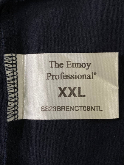 【中古品】【メンズ】  THE ENNOY PROFESSIONAL ザエンノイプロフェッショナル SS23BRENCT08NTL23SS SHORT SLEEVE HEM RIB TEE 半袖Tシャツ トップス 140-241016-ks-01-min サイズ：XXL カラー：ネイビー 万代Net店