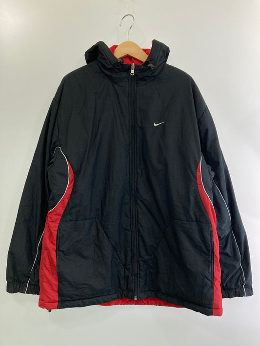 【中古品】【メンズ】 NIKE ナイキ 00'S リバーシブルジャケット アウター 146-241026-ks-07-min サイズ：M カラー：ブラック/レッド 万代Net店