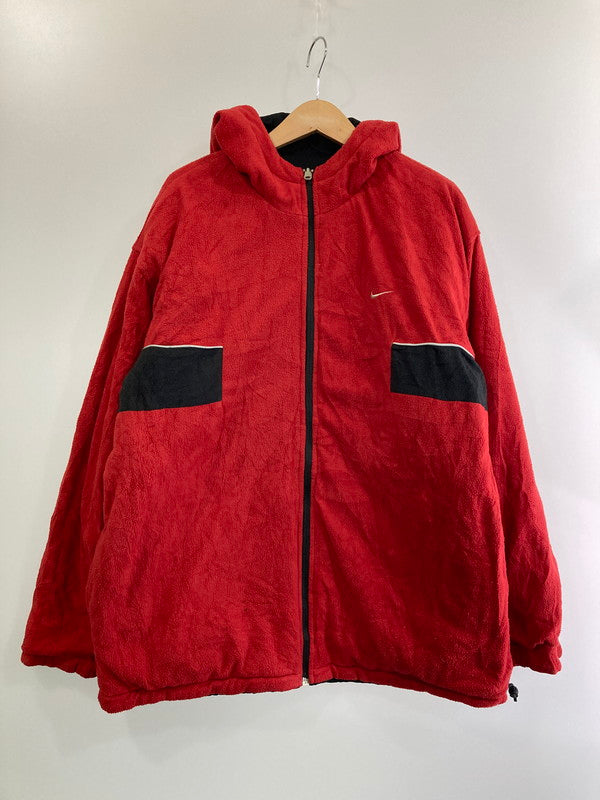 【中古品】【メンズ】 NIKE ナイキ 00'S リバーシブルジャケット アウター 146-241026-ks-07-min サイズ：M カラー：ブラック/レッド 万代Net店