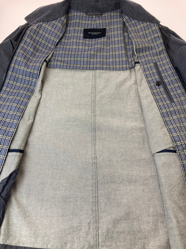 【中古品】【メンズ】 BURBERRY BLACK LABEL バーバリーブラックレーベル COTTON JACKET BBP39-214-26 コットンジャケット ライトアウター 141-241024-yn-03-min サイズ：L カラー：ネイビー系 万代Net店