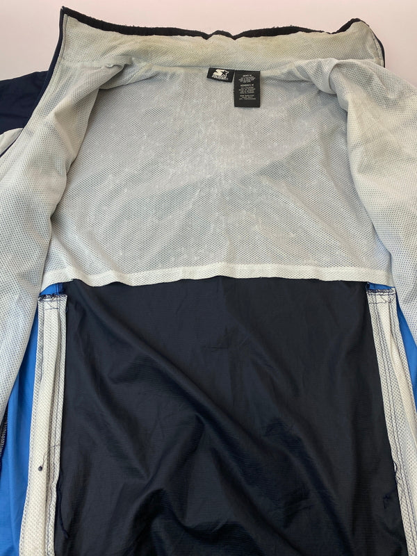 【中古品】【メンズ】 STARTER スターター 90S WIND BREAKER JACKET 90年代 ウィンドブレーカー ジャケット メンズ アウター ヴィンテージ 146-260524-em-22-min サイズ：M カラー：ネイビー系 万代Net店