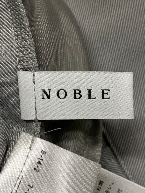 【中古美品】【レディース】  NOBLE ノーブル 23 030 240 5020 1 0 TWツイルストレッチスラックスパンツ 171-241030-ks-16-min サイズ：38 カラー：グレー 万代Net店