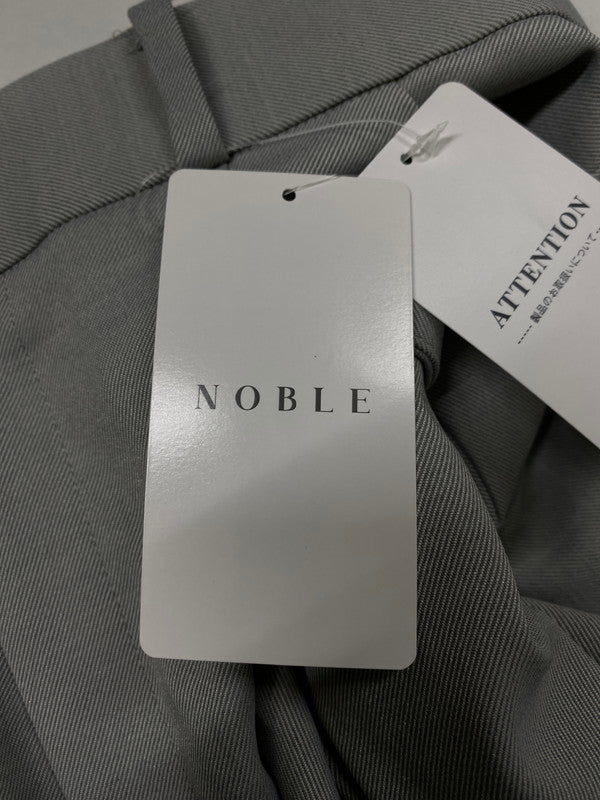 【中古美品】【レディース】  NOBLE ノーブル 23 030 240 5020 1 0 TWツイルストレッチスラックスパンツ 171-241030-ks-16-min サイズ：38 カラー：グレー 万代Net店