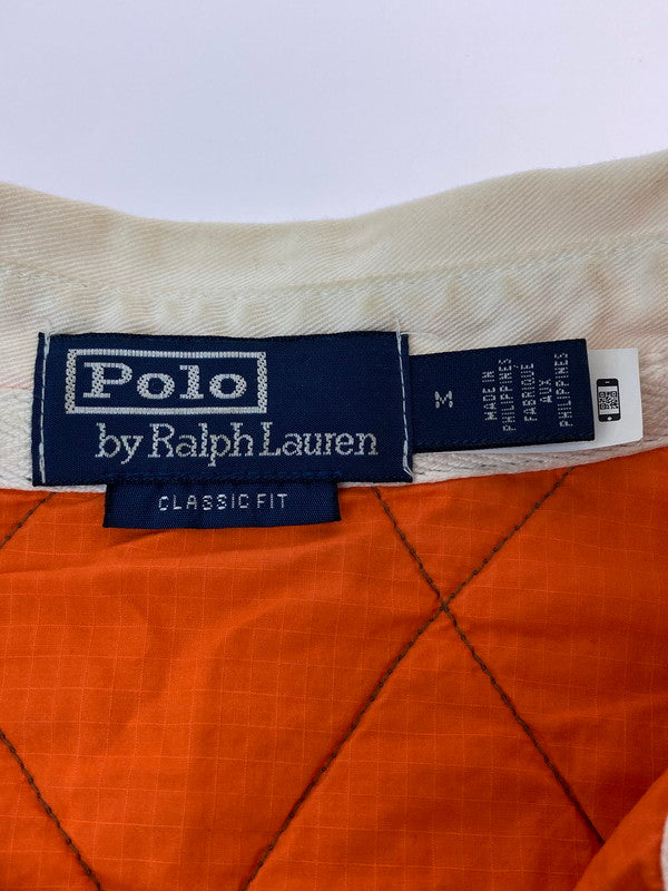 【中古品】【メンズ】 Polo by Ralph Lauren ポロバイラルフローレン HUNTTING POLO SHIRT ポロシャツ 長袖 トップス 146-241024-yn-25-min サイズ：M カラー：オリーブグリーン/オレンジ/ブルー 万代Net店