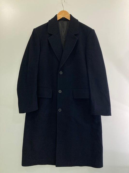 【中古品】【メンズ】 LONDON FOG ロンドンフォグ USA製 80S WOOL CHESTER COAT 80年代 ウール チェスター コート アウター 146-241017-jt-11-min サイズ：38-SHORT カラー：ブラック 万代Net店