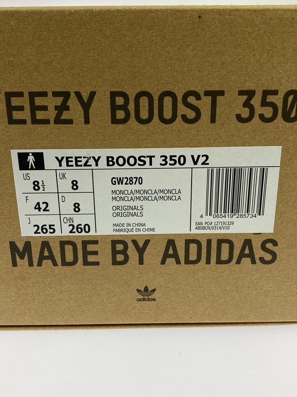 【中古品】【メンズ】 adidas アディダス YEEZY BOOST 350 V2 GW2870 イージーブースト スニーカー 靴 161-241017-yn-23-min サイズ：26.5cm カラー：MONCLA/MONCLA/MONCLA 万代Net店