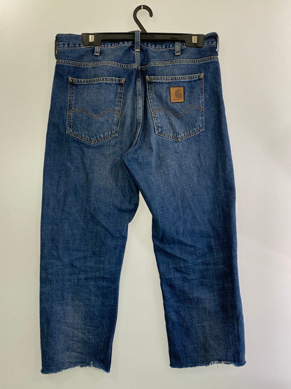 【中古品】【メンズ】 Carhartt カーハート WIP I023029 MARLOW PANT マーローパンツ 153-241028-cn-7-min サイズ：34×32 カラー：インディゴ 万代Net店