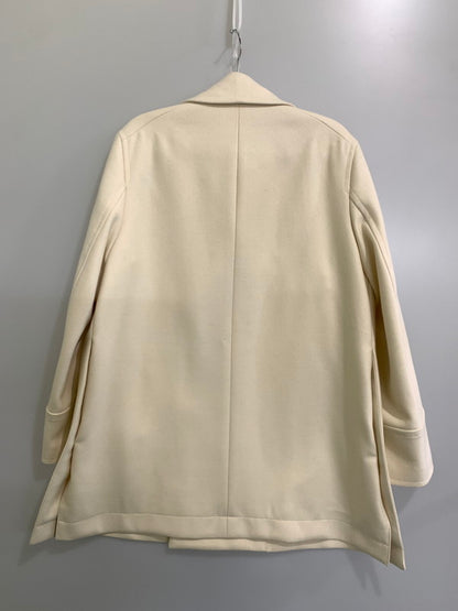 【中古品】【レディース】  RERACS ザ・リラクス DOUBLE LONG COAT ダブルロングコート アウター 171-241022-me-05-min サイズ：38 カラー：ホワイト系 万代Net店