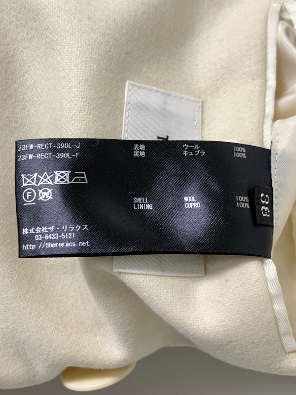 【中古品】【レディース】  RERACS ザ・リラクス DOUBLE LONG COAT ダブルロングコート アウター 171-241022-me-05-min サイズ：38 カラー：ホワイト系 万代Net店