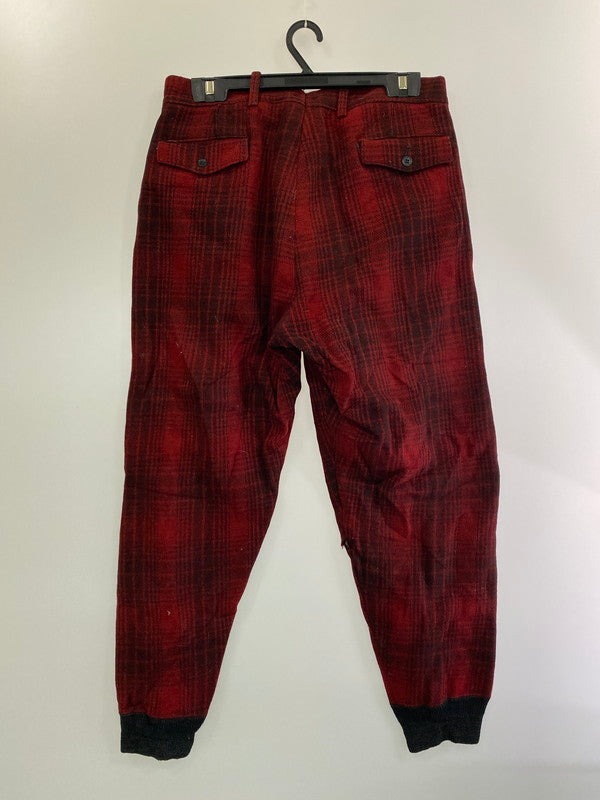 【現状渡し品】【メンズ】  CARTER'S カーターズ WOOL PANT ウールパンツ 157-241030-ks-10-min サイズ：不明 カラー：レッド/チェック柄 万代Net店