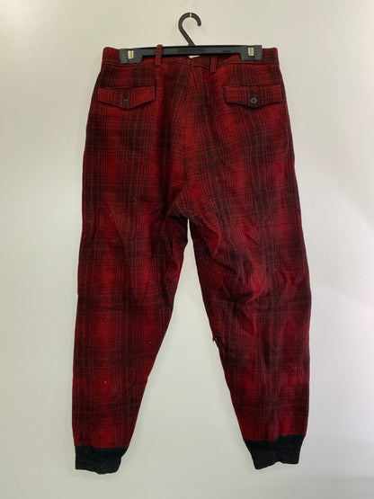 【現状渡し品】【メンズ】  CARTER'S カーターズ WOOL PANT ウールパンツ 157-241030-ks-10-min サイズ：不明 カラー：レッド/チェック柄 万代Net店