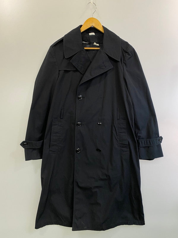 【現状渡し品】【メンズ】 U.S.NAVY アメリカ海軍 8405-01-308-8691 93年製造 90S ALL WEATHER TRENCH COAT トレンチコート アウター 146-250107-me-06-min サイズ：38R カラー：ブラック 黒 万代Net店