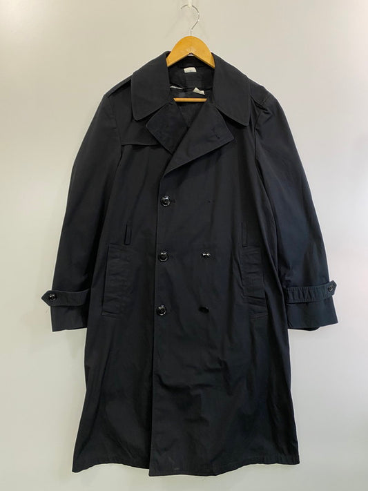 【現状渡し品】【メンズ】 U.S.NAVY アメリカ海軍 8405-01-308-8691 93年製造 90S ALL WEATHER TRENCH COAT トレンチコート アウター 146-250107-me-06-min サイズ：38R カラー：ブラック 黒 万代Net店
