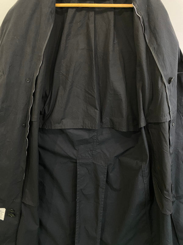【現状渡し品】【メンズ】 U.S.NAVY アメリカ海軍 8405-01-308-8691 93年製造 90S ALL WEATHER TRENCH COAT トレンチコート アウター 146-250107-me-06-min サイズ：38R カラー：ブラック 黒 万代Net店