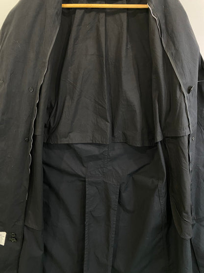 【現状渡し品】【メンズ】 U.S.NAVY アメリカ海軍 8405-01-308-8691 93年製造 90S ALL WEATHER TRENCH COAT トレンチコート アウター 146-250107-me-06-min サイズ：38R カラー：ブラック 黒 万代Net店