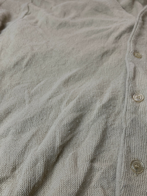 【中古品】【メンズ】 CLASSICS BY PALMLAND クラシックス バイ パームランド 90's WOOL KNIT SOLID CARDIGAN 9年代 ウールニット ソリッドカーディガン USA製 トップス 146-260619-yn-34-min サイズ：M カラー：ベージュ 万代Net店