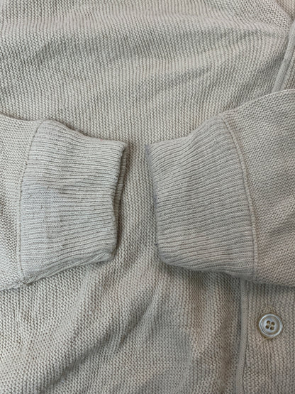 【中古品】【メンズ】 CLASSICS BY PALMLAND クラシックス バイ パームランド 90's WOOL KNIT SOLID CARDIGAN 9年代 ウールニット ソリッドカーディガン USA製 トップス 146-260619-yn-34-min サイズ：M カラー：ベージュ 万代Net店