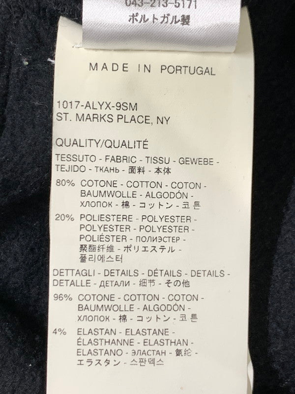 【中古品】【メンズ】 ALYX アリクス AAMPA0266FA02 GARMENT DYED SWEAT PANT スウェットパンツ 152-241019-ks-19-min サイズ：M カラー：ブラック 万代Net店