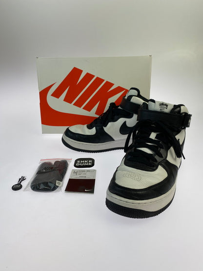 【中古品】【メンズ】 NIKE ナイキ DJ7840-002 ×STUSSY AIR FORCE 1 MID SP 靴 シューズ スニーカー SNEAKERS 160-241020-ks-28-min サイズ：27.5cm カラー：BLACK/BLACK-WHITE 万代Net店