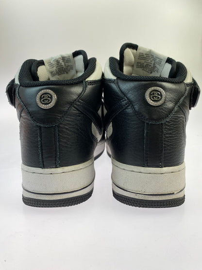 【中古品】【メンズ】 NIKE ナイキ DJ7840-002 ×STUSSY AIR FORCE 1 MID SP 靴 シューズ スニーカー SNEAKERS 160-241020-ks-28-min サイズ：27.5cm カラー：BLACK/BLACK-WHITE 万代Net店