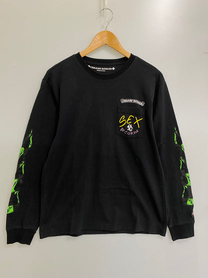 【中古品】【メンズ】 CHROME HEARTS クロムハーツ MATTY BOY 21AW PPO SEXRCD STAY FAST L/S マッティーボーイ ロングスリーブTシャツ トップス 190-241024-yn-28-min サイズ：L カラー：ブラック 万代Net店