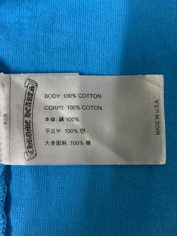 【中古品】【メンズ】 CHROME HEARTS クロムハーツ ×MATTY BOY マッティボーイ 24SS PPO BRAIN NEW LS ブレインニュープリント長袖カットソー 190-241026-ks-01-min サイズ：L カラー：ライトブルー 万代Net店