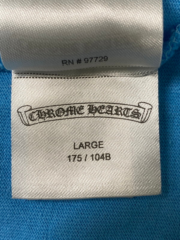 【中古品】【メンズ】 CHROME HEARTS クロムハーツ ×MATTY BOY マッティボーイ 24SS PPO BRAIN NEW LS ブレインニュープリント長袖カットソー 190-241026-ks-01-min サイズ：L カラー：ライトブルー 万代Net店