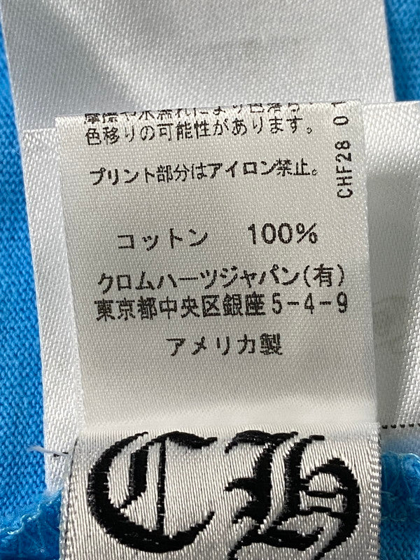 【中古品】【メンズ】 CHROME HEARTS クロムハーツ ×MATTY BOY マッティボーイ 24SS PPO BRAIN NEW LS ブレインニュープリント長袖カットソー 190-241026-ks-01-min サイズ：L カラー：ライトブルー 万代Net店
